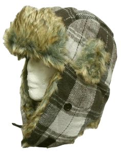 BROWN PLAID TROOPER BOMBER TRAPPER AVIATOR ARCTIC WINTER FAUX FUR CAP HAT. One size fits all/most. With chin snap-lock. Two ears flap can be folded up with the button lock. Faux fur. Great for though winter. Quilted liner inner material. ANY QUESTIONS FEEL FREE TO ASK. FREE SHIPPING WITHIN U.S. AND APO/FPO. PAYPAL ACCEPTED. FEEL FREE TO USE ANY OTHER PAYMENTS BESIDE PAYPAL.   THANKS FOR LOOKING.Buyer is responsible to provide current, complete full and valid address based on USPS domestic format Winter Clothes Y2k, Cool Hat, Russian Hat, Funky Hats, Aviator Hat, Trapper Hat, Snap Lock, Trapper Hats, Unique Hats