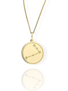 14K Solid Gold Aries Necklace - Horoscope Star Sign Pendant - Gold Zodiac Sign Jewelry  Find all the information you need about your pendant : Material: 14K Solid Real Gold Stamp: 585 (14K) Pendant's Size: ( 6 sizes available) -       0.55 inches / 14mm  (diameter) -       0.62 inches / 16mm (diameter) -0.70 inches / 18mm (diameter) -0.78 inches / 20mm (diameter) -0.86 inches / 22mm (diameter) -0.94 inches / 24mm (diameter) Pendant Thickness: 0.5mm Inner diameter of the jumpring: 4mm FREE Backside Engraving Gift Box Included! Chain Information: Rolo Chain - 0.70mm thick - 16 inches / 40cm - 18 inches / 45cm - 20 inches / 50cm - 22 inches / 55cm Rope Chain - 2.10mm thick - 16 inches / 40cm - 18 inches / 45cm - 20 inches / 50cm - 22 inches / 55cm Veneziana Chain - 0.65mm thick - 16 inches / Aries Pendant, Aries Necklace, Aries Zodiac Sign, Celestial Necklace, Aries Zodiac, Star Sign, Rolo Chain, Star Signs, Gold Style