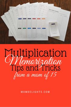 a pile of paper with the title'multi - digitation memorial tips and tricks from a mom of 15 '