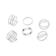 Material: Alloy Color: Gold, Silver Size: One Size Fashion Element: Round Style: INS Style Finger Accessories, Punk Rings, Index Finger, Gold Number, Rings Set, Accessories Rings, Color Ring, Ring For Women, Stackable Rings