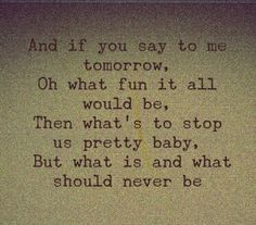 a poem written in black ink on a white paper with writing underneath it that says, and if you say to me tomorrow, oh what fun it all would be