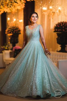 Engagement Gown For Bride, Marriage Gowns Brides, Gown For Marriage Function, Reception Gowns Evening Indian, Gowns For Bride Indian, Reception Gowns For Bride, Gown Look For Engagement, Gown For Bride