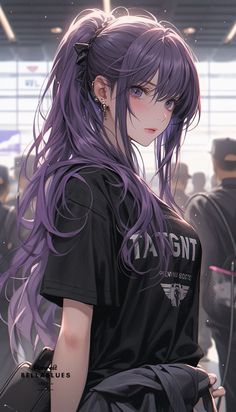 Anime Purple Hair, Photo Manga, Base Anime, Anime Show, Images Kawaii, Anime Fashion, Hair Anime