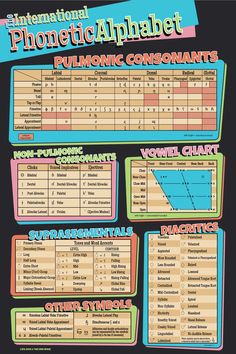 the international phonemic alphabet poster