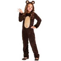 Kids Bear Costume, Brown Bear Costume, Bear Halloween Costume, Teddy Bear Costume, Fun Costumes, Brown Jumpsuits, Bear Halloween, Goldilocks And The Three Bears, Bear Costume