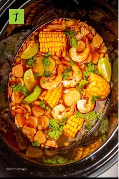 SHRIMP BOIL IN CROCKPOT Crockpot Recipes Shrimp, Crockpot Shrimp Boil, Meals For Summer, Shrimp Boil Recipe, Seafood Boil Recipes, Slow Cooker Meals, Slow Cooker Lasagna, Boiled Food