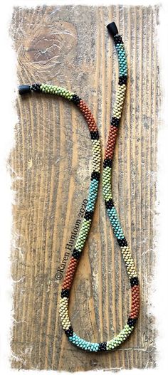 "Beaded 8/0 Picasso Colorblock" Kumihimo Necklace - Picasso Bead Spinner, Kumihimo Cord, Kumihimo Disk, Beaded Kumihimo, Finger Weaving, Kumihimo Jewelry, Kumihimo Patterns, Dot Necklace, Sashiko Embroidery