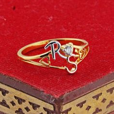 Solid 14k Gold RS Initial Ring pave Diamond Jewelry New Design Handmade Unisex Gift Ring RIMJ-832 Gross Wt : 2.74gm Gold Wt :  2.726gm Diamond Wt : 0.07ct ✦ This is the perfect gift for mom, wife, fiancée, girlfriend, valentine, daughter, family or friend. It is a special gift for mother's day, valentine's day, wedding, anniversary, birthday, Christmas, Easter, New Year's and any holiday. ✦ Custom Orders : Since most products are handmade and made by members of my shop , you can ask us any kind of customization. You can choose from 14k Gold, 925 Silver And Diamond. For most of the items. Gemstone can be changed as per your preferences. ✦Thank You for visiting our shop. ❤ Rs Ring Design, Gold Letter Ring, Gold Rings With Letters, Gold Diamond Ring Stamped 14k For Valentine's Day, Valentine's Day Diamond Heart Ring, Hallmarked, Valentine's Day Diamond Heart Ring Hallmarked, Valentine's Day Hallmarked Diamond Heart Ring, Hallmarked 14k Gold Diamond Ring For Valentine's Day, Hallmarked Yellow Gold Diamond Ring For Valentine's Day