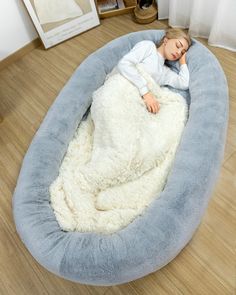 PRICES MAY VARY. 【Comfortable Rest With Your Pet】Our human dog bed provides ample space to accommodate an adult, and even allows you to rest inside with your beloved pet. Enjoy cozy and delightful leisure time.The human dog bed for people adults is equipped with non-slip rubber particles on the bottom, ensuring that no matter how active your pets are, the bed will remain securely in place, preventing unwanted sliding or rolling. 【Luxury Plush & Soft Blanket】The human sized dog bed's cover is cra Big Dog Bed For Humans, Dog Bed Human Bed, Human Sized Dog Bed, Human Size Dog Bed, Under Bed Hangout, Aesthetic Pet Bed, Bedroom Ideas Adult, Giant Dog Bed For Humans, Agere Room