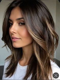 ombré hairstyles Dark Brunette Balayage, Rambut Brunette, Brunette Hair With Highlights, Fall Hair Color For Brunettes, Caramel Highlights, Brunette Balayage Hair, Hair Affair, Balayage Brunette