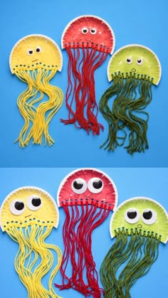 paper plate jellyfish craft for kids to make