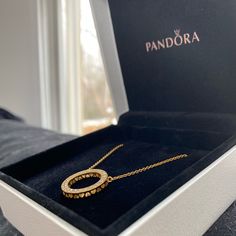 From About A Year Ago So The Box Is A Little Dusty But The Necklace Itself Was Never Worn So It’s In Fantastic Condition. Care Card Included With Purchase. I Notice No Tarnishing Or Anything On The Necklace But If You Do Your Local Pandora Will Polish It For Free. Pandora Gold Necklace, Pandora Gold, Jewelry Pandora, Pandora Necklace, Pandora Silver, Care Card, A Year Ago, Pandora Jewelry, Womens Jewelry Necklace