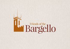 the logo for friends of the barcello is shown in brown and orange colors