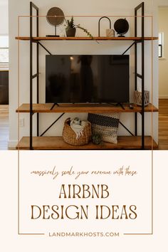 an air bnb design idea with text overlay