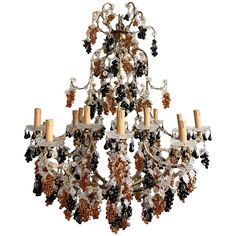 a chandelier with many different types of beads