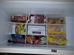 an open refrigerator filled with lots of food