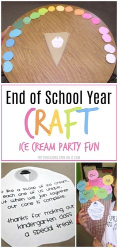 the end of school year craft ice cream party fun for kids and adults to make