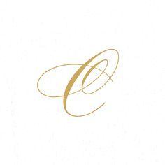 the letter c is inscribed in gold on a white background with an elegant font that matches the monogram