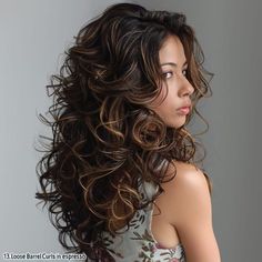 45 Gorgeous Perm Hair Ideas Big Curl Perm, Big Curls For Long Hair, Big Loose Curls