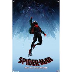 the poster for spider - man is shown here