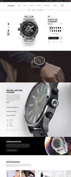 an image of a watch shop page on the webpage, with multiple images and text