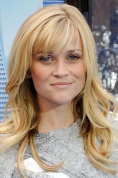 Reese Witherspoon Hair, Bangs Styles, Pretty Ponytails, Hair Evolution, Easy Everyday Hairstyles, Long Face Hairstyles, Face Shape Hairstyles, Medium Long Hair