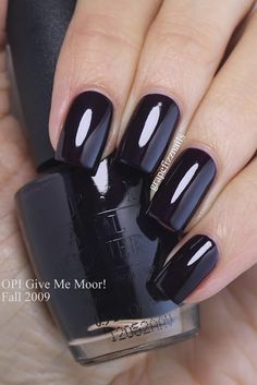 OPI Give Me Moor! Net Nail Art, Fall Birthday Nails, Nails Birthday, Nails Opi, August Nails, Gel Nail Design, Essie Nail, Fall Birthday