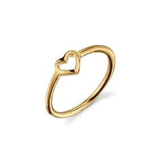 Part of the LOVE COUNT® collection, this dainty stackable ring features 1 center heart to reflect your love. Please allow 3-5 business days for this style to ship. Gold Heart Ring, Mom Ring, Expensive Taste, Stackable Ring, Stackable Rings, Gold Jewellery, Cute Jewelry, Beautiful Jewelry, Heart Ring