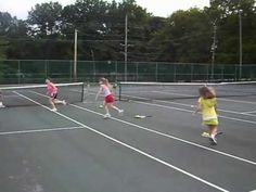 Tennis Drills for Kids - Pyramid Suicide Drill - YouTube Tennis Lessons For Kids, Netball Drills, Tennis Ideas, Beginner Tennis, How To Play Tennis, Tennis Camp, Tennis Techniques, Tennis Videos