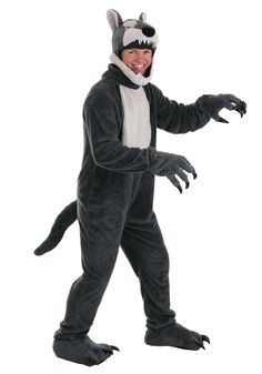 a man in a costume that is wearing a raccoon