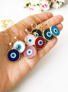 Necklace Evil Eye, Evil Eye Beads, Eye Decor, Nail Jewels, Eye Beads, Eye Pendant, Evil Eye Pendant