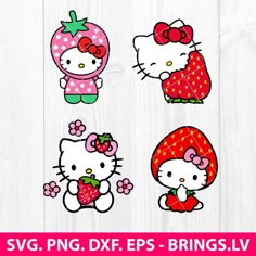 hello kitty svg, dxf, eps and png files