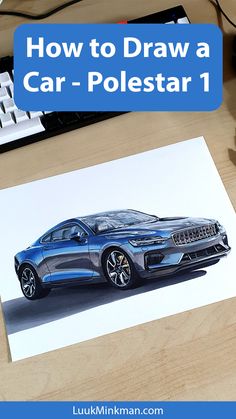 how to draw a car - polestar 1