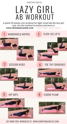 Lazy Girl Ab Workout, Girl Ab Workout, Girl Ab, Bat Wing Exercises, Wings Workout, Lazy Girl Workout, 20 Minute Workout, Fitness Routines, Arm Fat