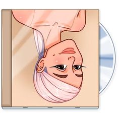 a cd with an image of a man's head and neck wrapped in bandages