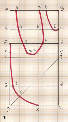 the diagram shows how to draw a rectangle with two lines and one line on each side