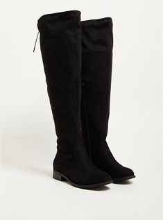 OTK - Stretch Faux Suede Black, BLACK Wide Width Boots, Goblin King, Unique Fits, Knee Boot, Favorite Boots, Black Suede Boots, How To Stretch Boots, Wide Calf, Comfy Shoes