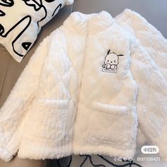 Pochacco Outfit Ideas, Pochacco Sweater, Ladies Coat, Hello Kitty My Melody, Cute Comfy Outfits