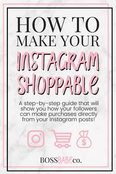 how to make your instagram shoppable