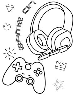 an image of a video game controller and headphones