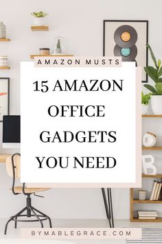 15 Amazon Office Gadgets You Need Office Needs List, Work Office Must Haves, Office Desk Decor Ideas At Work, Amazon Desk Finds, Best Office Supplies, Desk Must Haves Office, Office Must Haves From Amazon, Home Office Essentials List, Must Have Office Accessories