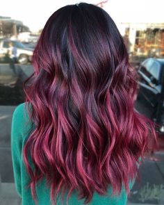 Cherry Highlights, Red Balayage