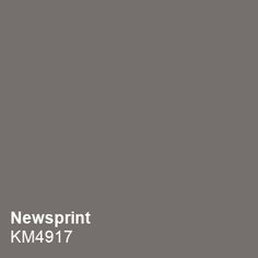 a gray background with the words newsprint km 947