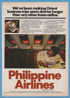 an advertisement for the philippines airlines