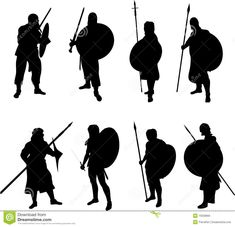 Warrior Silhouettes Silhouette Tattoo, Warriors Illustration, Shadow Silhouette, Silhouette Tattoos, David And Goliath, Silhouette Illustration, Art Gallery Wallpaper, Dungeons And Dragons Homebrew