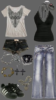 Simple Style Outfits, 2000s Fashion, Grunge Outfits