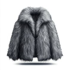 an illustration of a fur coat on a white background with space for text or image