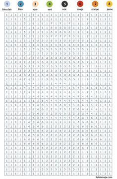 the numbers and symbols in this worksheet are all numbered by their respective colors