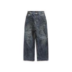 Balenciaga Store, Toro Inoue, Pants Baggy, Baggy Trousers, Pants Blue, Baggy Pants, Straight Leg Trousers