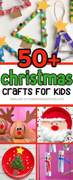 christmas crafts for kids that are easy to make and great for the holiday season with lots of fun